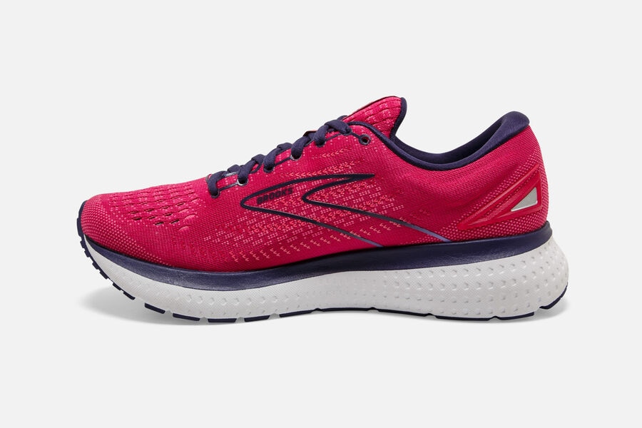 Brooks Running Shoes - Glycerin 19 Road Womens - Red/Black - AOV-087915